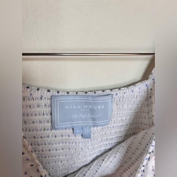 NWOT Hill House Akilah Nap Dress Midi Pampelonne Paisley White Size M - Picture 8 of 12